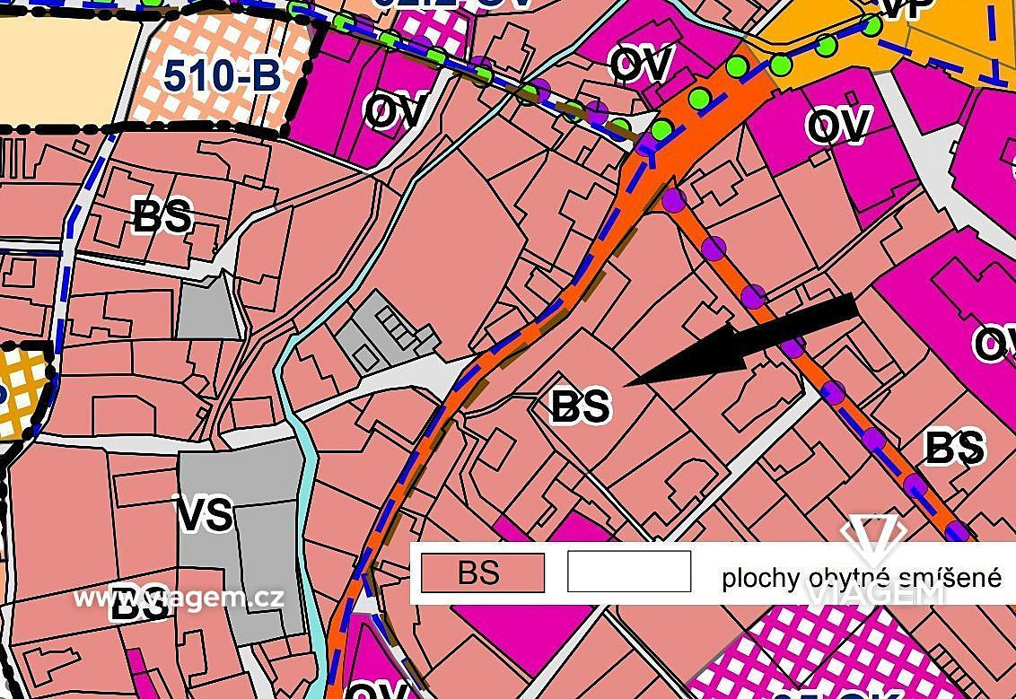Stavební - bydlení 1 580 m², Podíl 40 % o výměře 632 m² – pohled 3