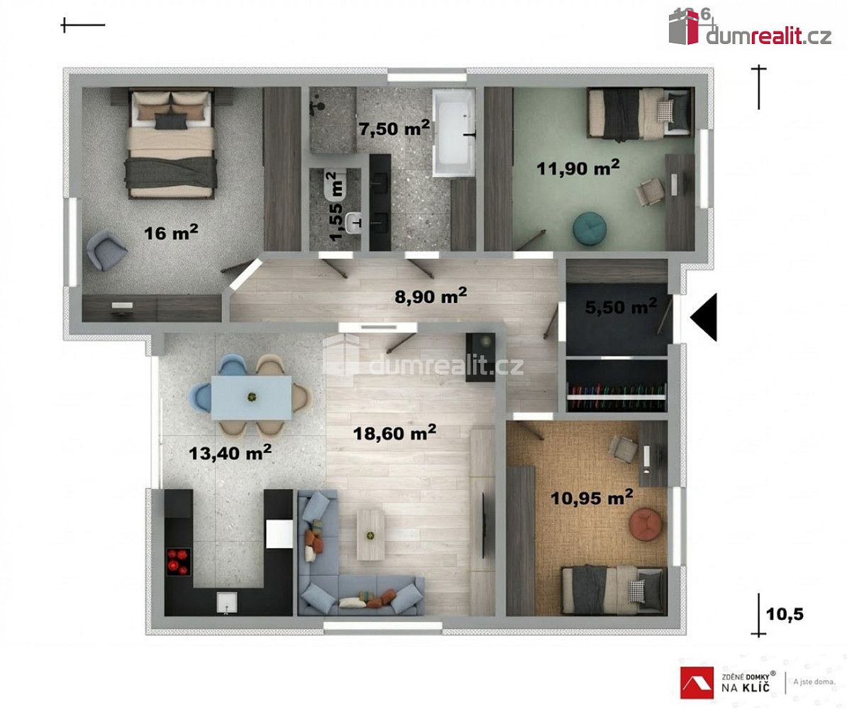 Prodej domu 115 m² s pozemkem 560 m² — photo 5
