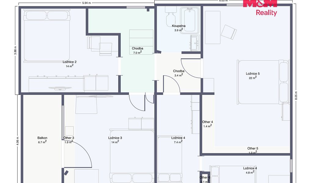 Prodej domu 168 m² s pozemkem 418 m², Nučice – náhled fotky 12