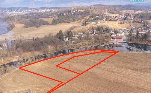 Prodej pole 14 575 m², Poříčí nad Sázavou, okres Benešov