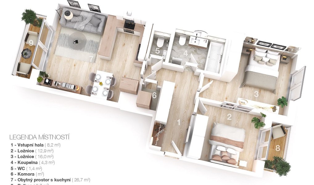 Prodej bytu 3+kk 83 m², Praha – náhled fotky 2