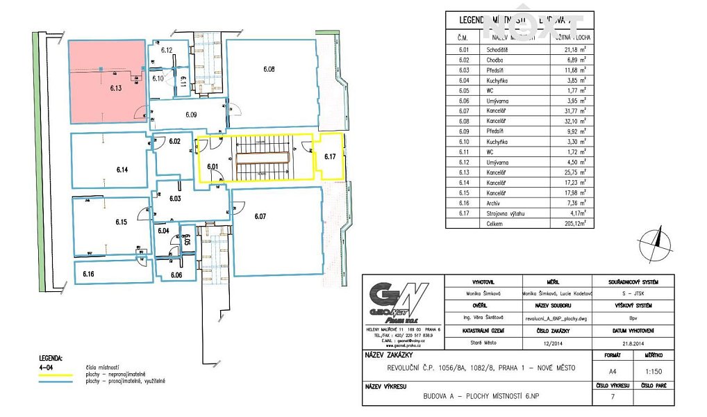 Pronájem kanceláře 26 m², Praha – náhled fotky 3