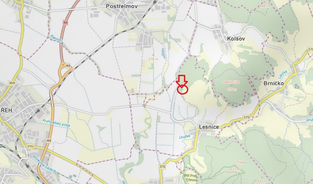 Prodej lesa 1 410 m², Lesnice – náhled fotky 10