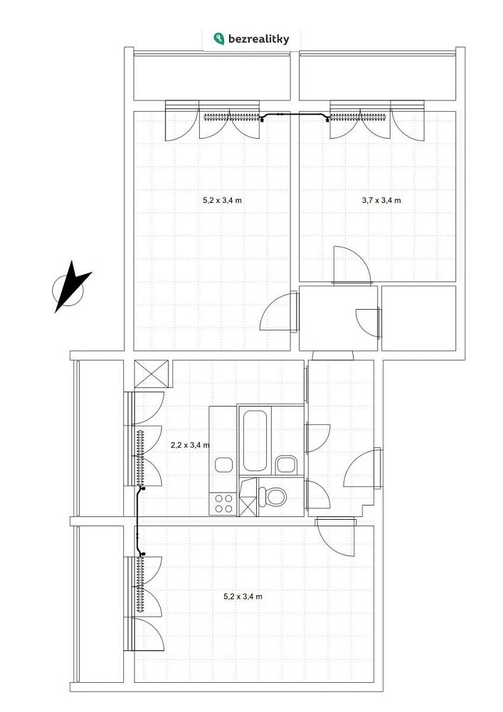 Prodej bytu 3+1 70 m² – fotografie 2