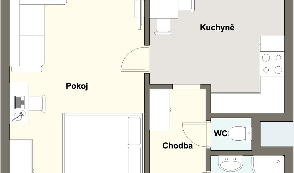 Prodej bytu 1+1 39 m², Plzeň – náhled fotky 4