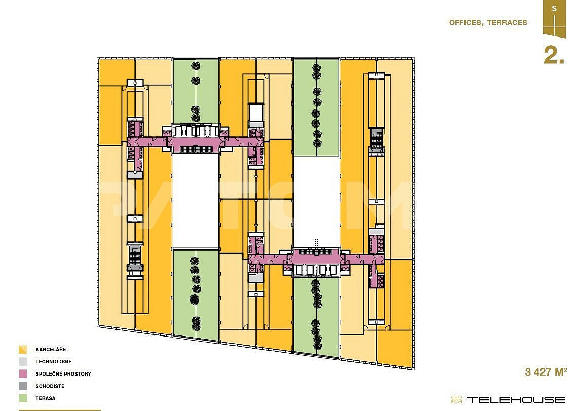 Pronájem kanceláře 1 264 m² – fotografie 3