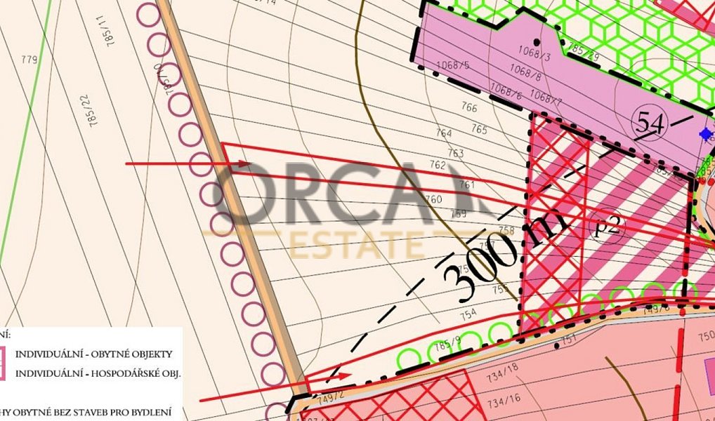 Prodej stavebního pozemku 1 057 m², Čeložnice – náhled fotky 2