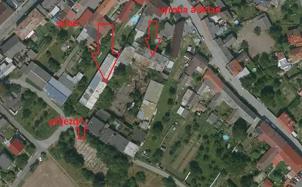 Pronájem skladovacích prostor 100 m², Litovel - Unčovice, okres Olomouc