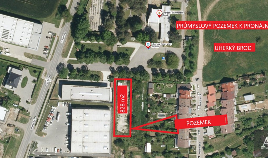 Pronájem komerčního pozemku 828 m², Uherský Brod – náhled fotky 8