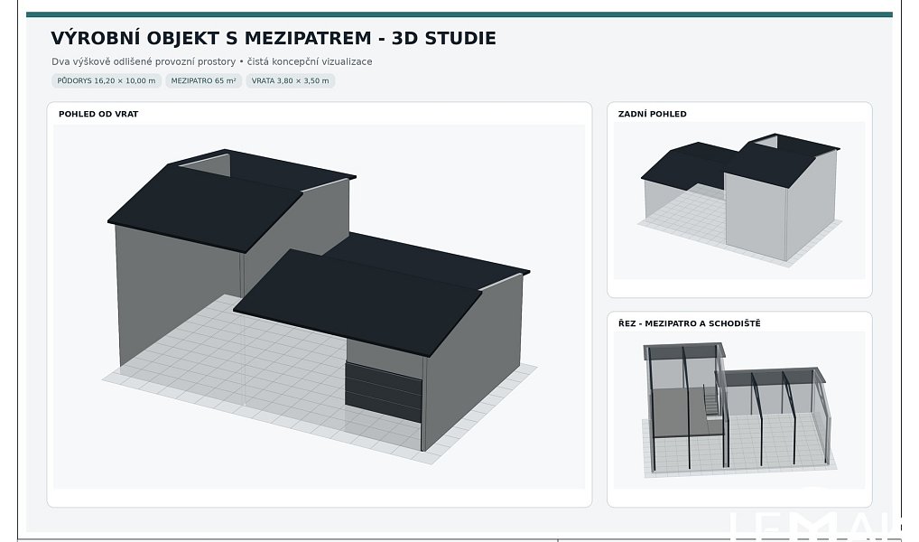Prodej výrobních prostor 227 m², Těšetice – náhled fotky 2