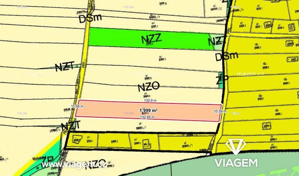 Prodej zahrady 1 999 m², Lužná – náhled fotky 5