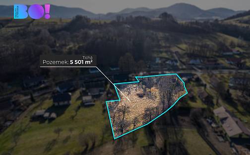Prodej stavebního pozemku 5 501 m², Tichá, okres Nový Jičín