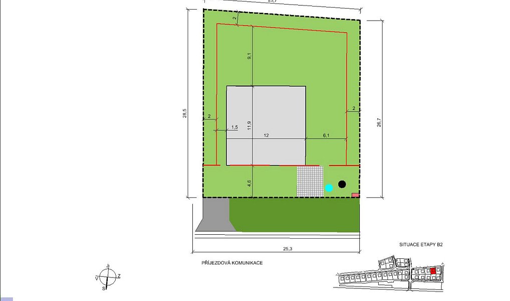 Prodej stavebního pozemku 761 m², Choťánky – náhled fotky 2