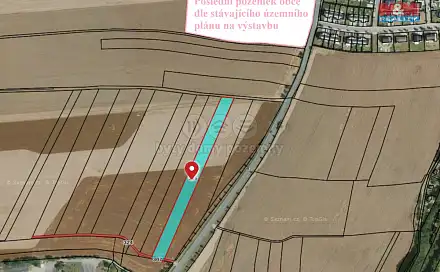 Prodej pole 5 905 m², Plzeň - Radobyčice