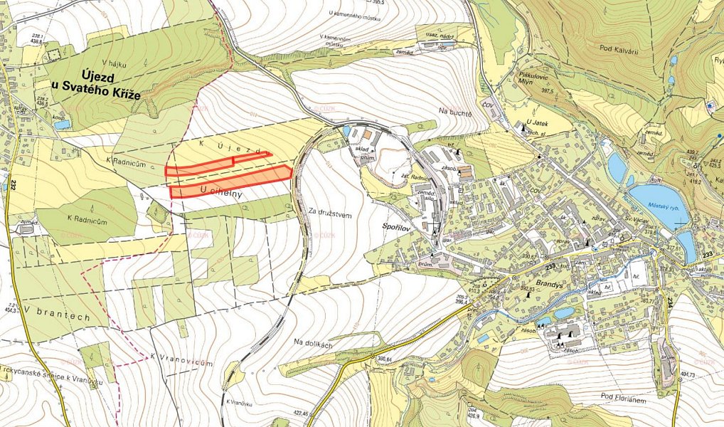 Prodej louky 34 791 m², Radnice – náhled fotky 2