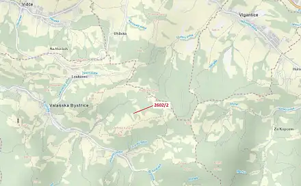 Dražba louky 255 m², Valašská Bystřice