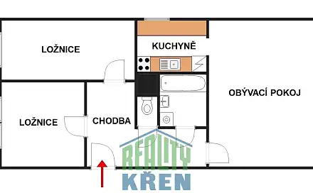 Prodej bytu 3+1 68 m²