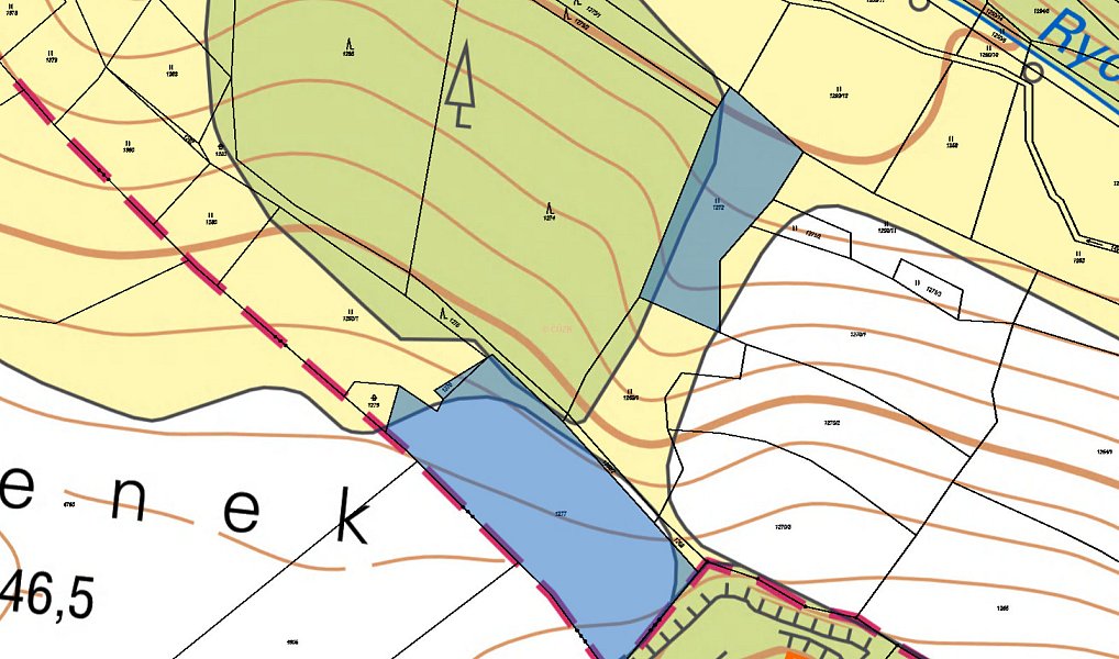 Prodej pole 1 042 m², Otradov – náhled fotky 3