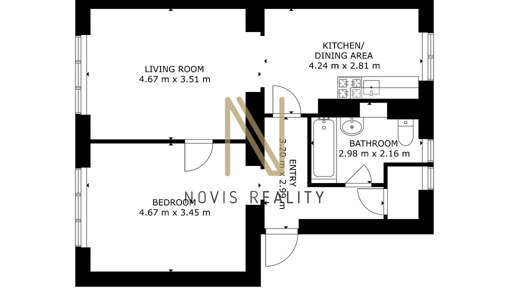 Prodej bytu 2+1 56 m², Volary – náhled fotky 4