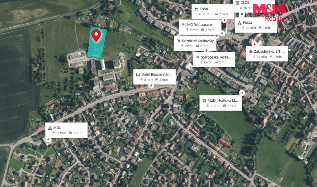Prodej stavebního pozemku 4 475 m², Dolní Bousov – náhled fotky 11