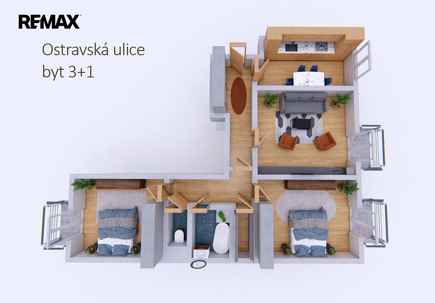 Prodej bytu 3+1 76 m² – fotografie 3