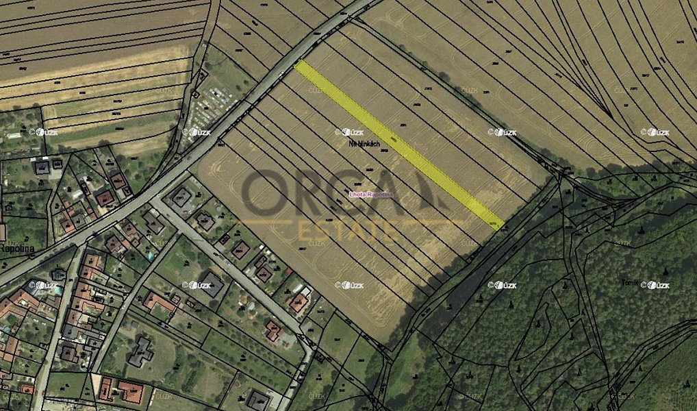Prodej stavebního pozemku 2 050 m², Lhota Rapotina – náhled fotky 2