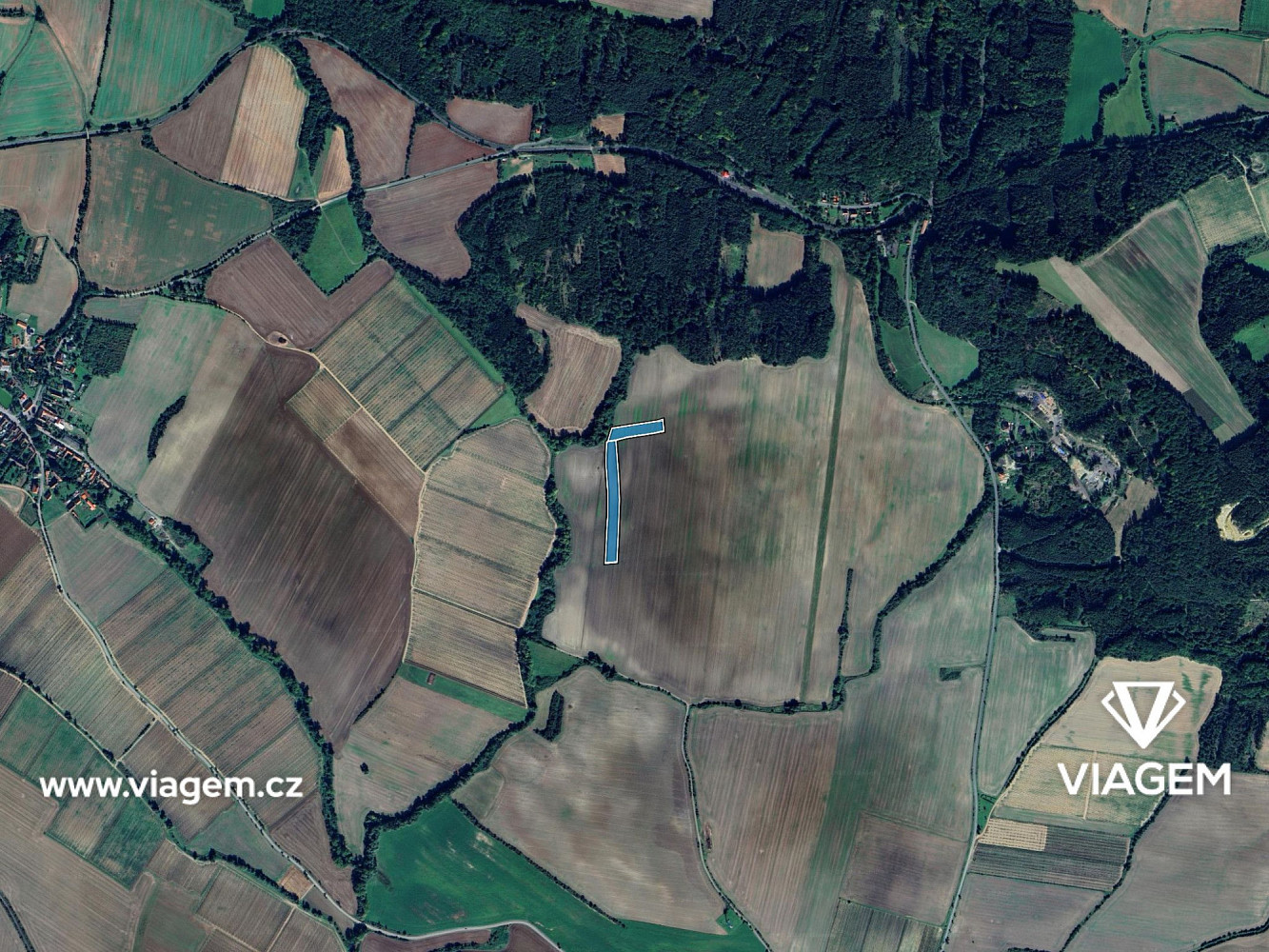 Prodej pole 1 239 m² – pohled 3