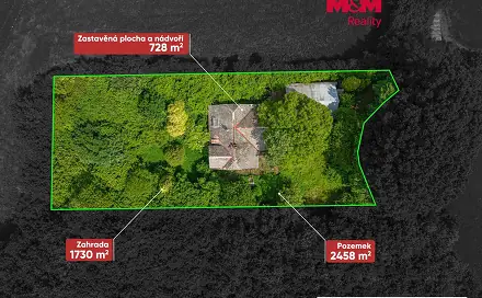 Prodej domu 300 m² s pozemkem 2 458 m², Hraničky, Ostrava - Polanka nad Odrou