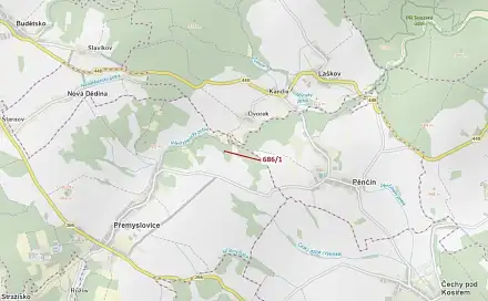 Dražba lesa 1 280 m², Laškov