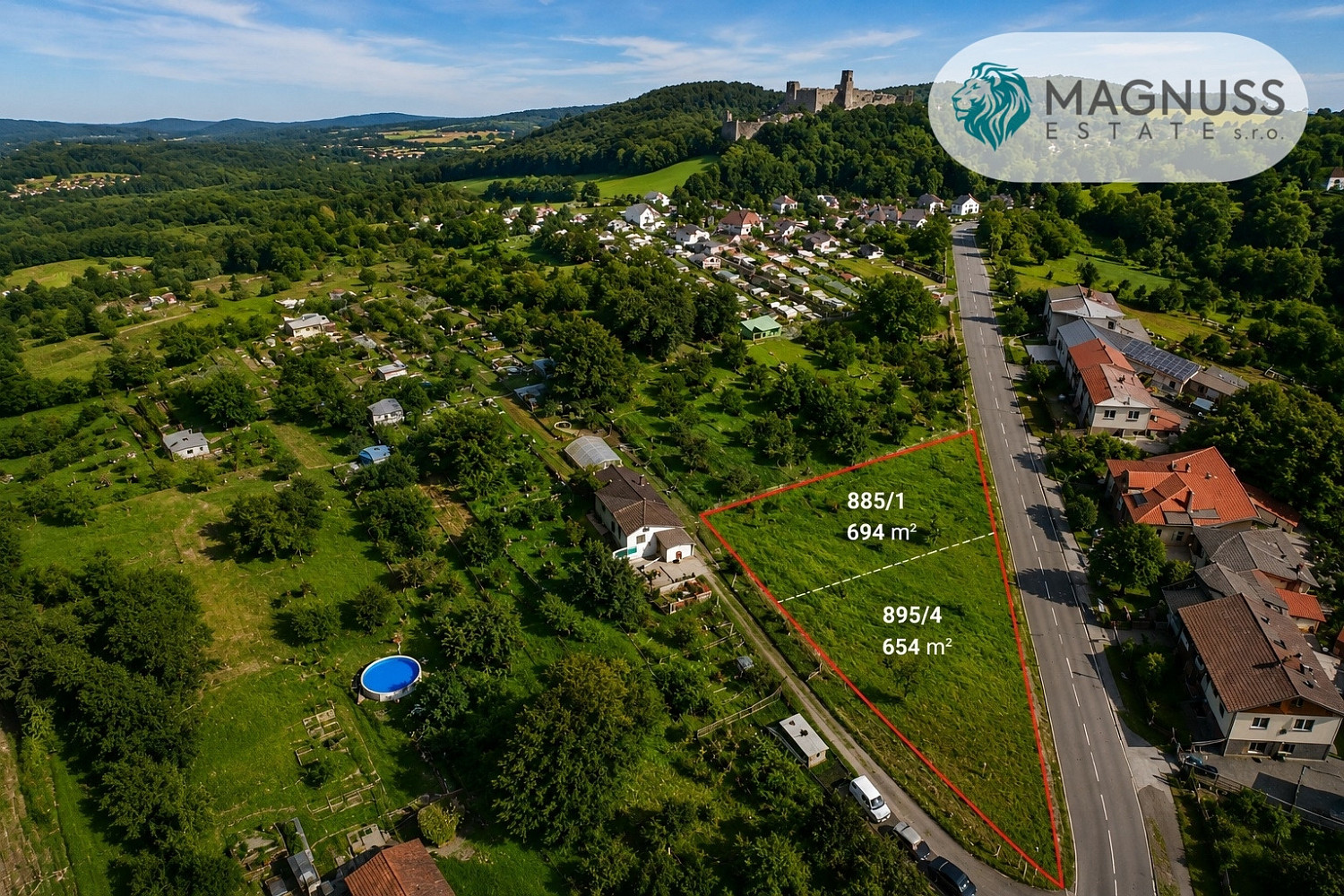 Prodej stavebního pozemku 694 m²