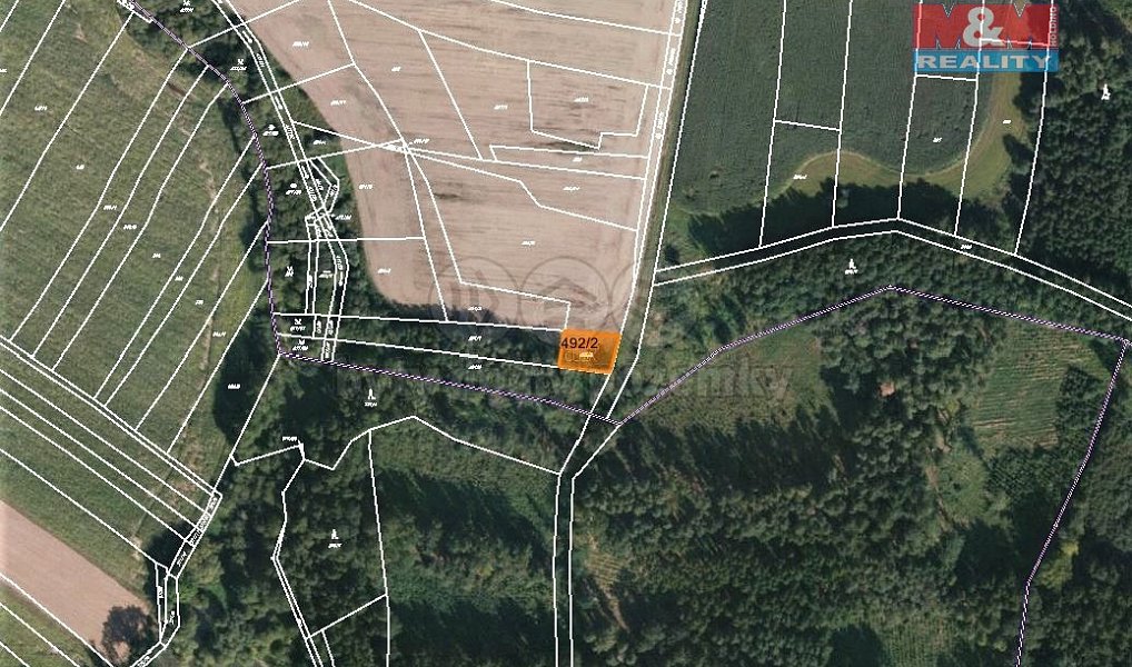 Prodej pole 2 316 m², Jistebnice – náhled fotky 4