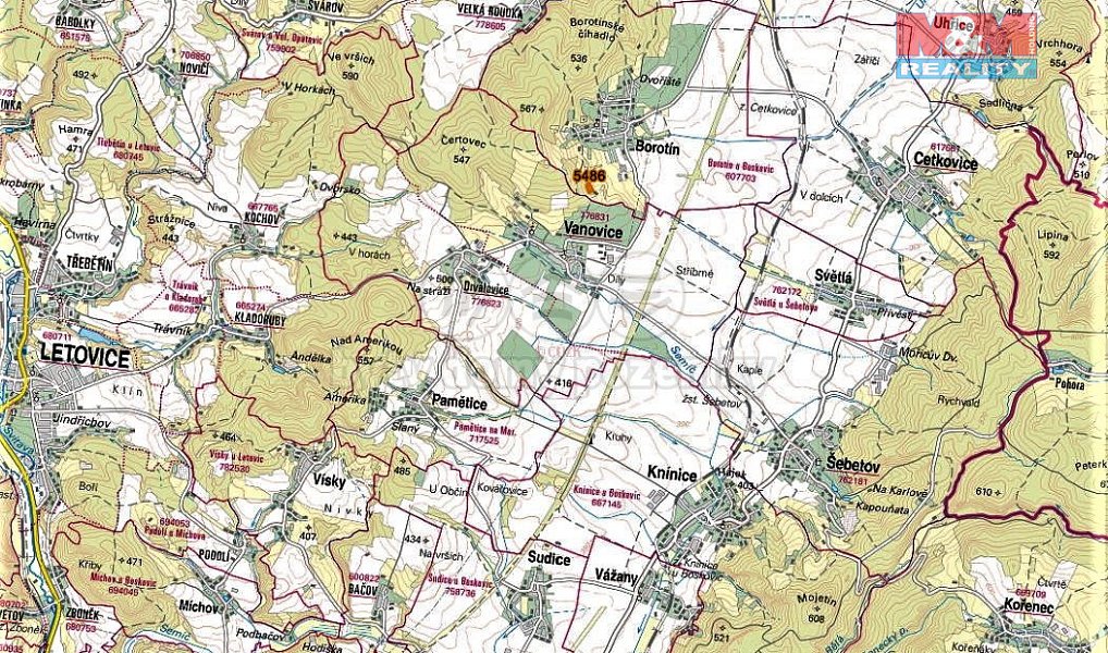 Prodej louky 4 646 m², Borotín – náhled fotky 3
