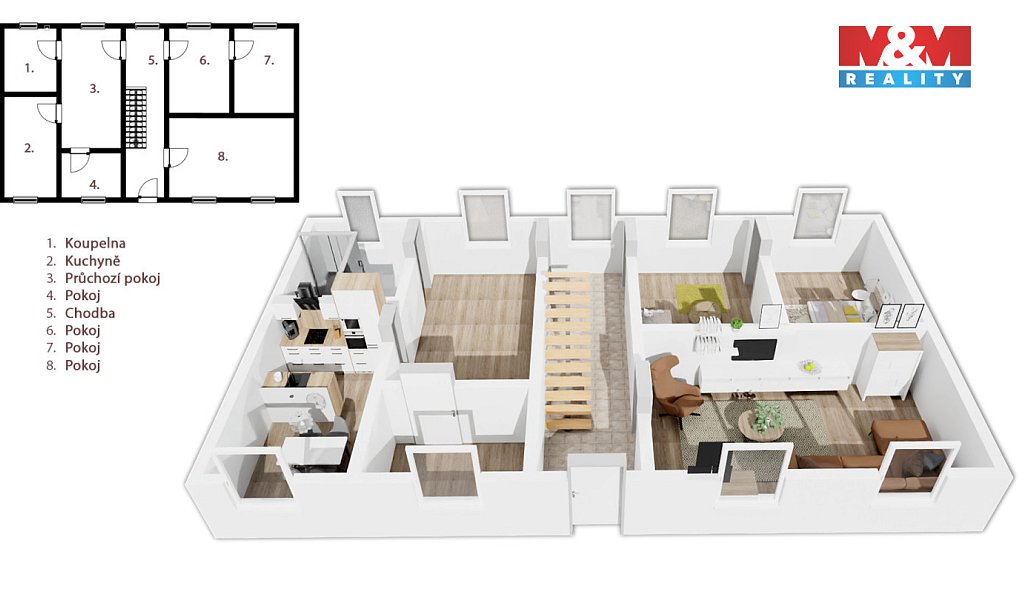 Prodej domu 120 m² s pozemkem 429 m², Kmetiněves – náhled fotky 2