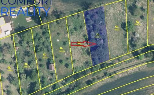 Prodej stavebního pozemku 1 068 m², Tučapy, okres Vyškov