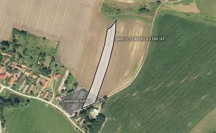 Prodej komerčního pozemku 3 299 m², Vyklantice - Starý Smrdov, okres Pelhřimov