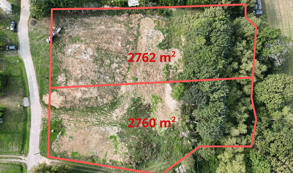 Prodej stavebního pozemku 2 760 m², Písečné – náhled fotky 2