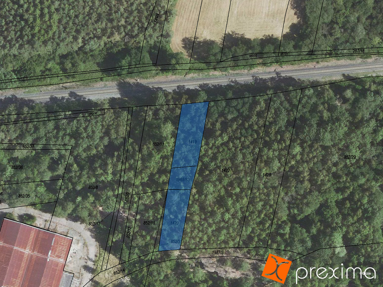 Prodej komerčního pozemku 61 m²