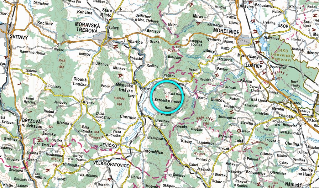 Prodej stavebního pozemku 1 320 m², Městečko Trnávka – náhled fotky 4