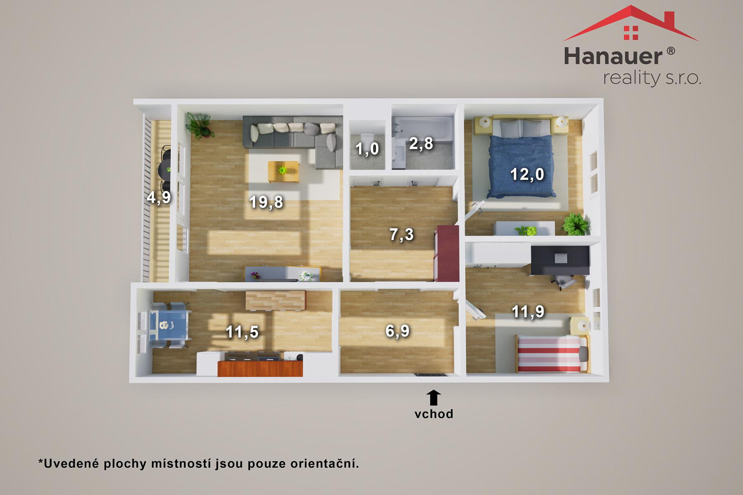 Prodej bytu 3+1 78 m² – fotografie 2