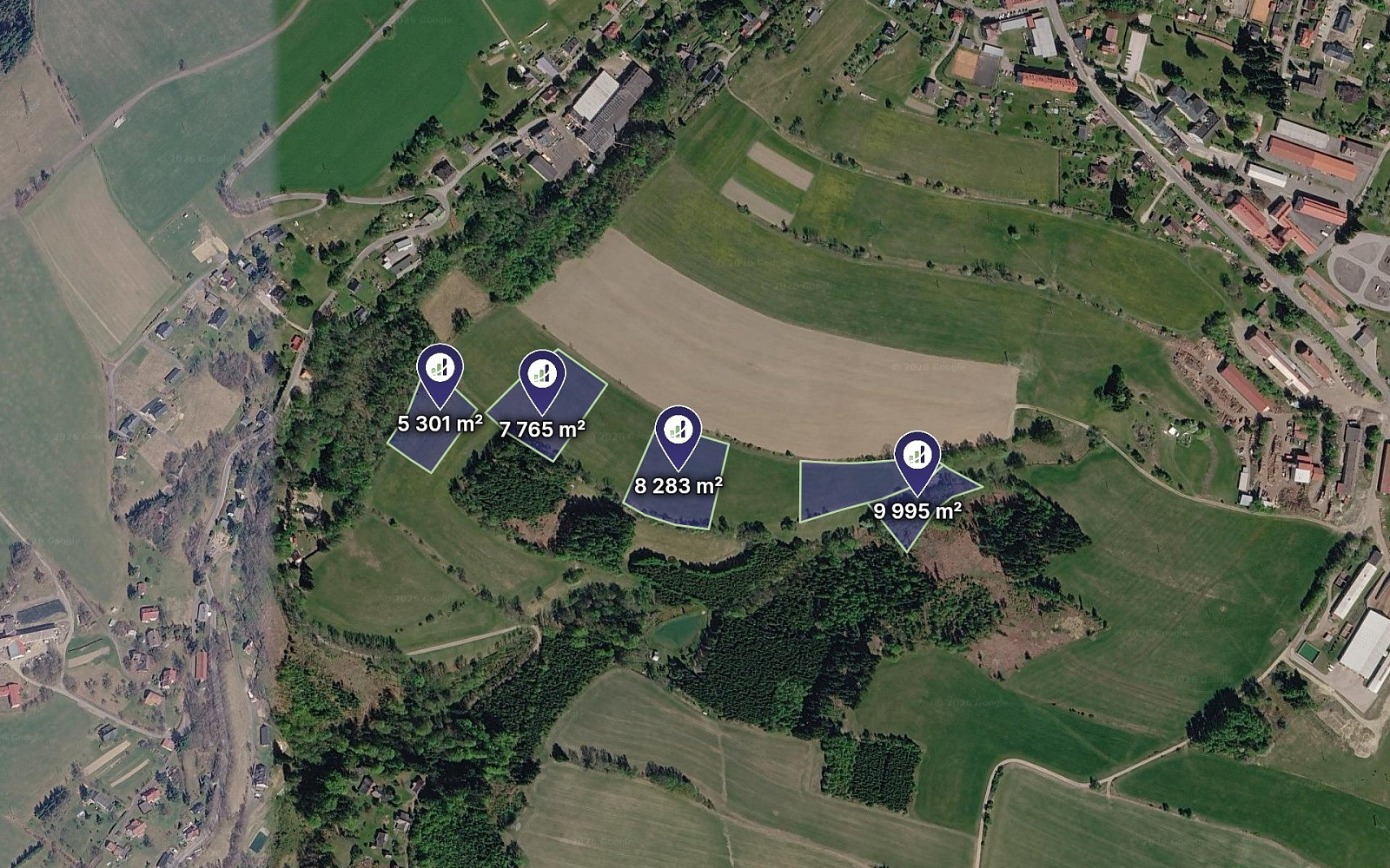 Prodej pole 2 612 m²