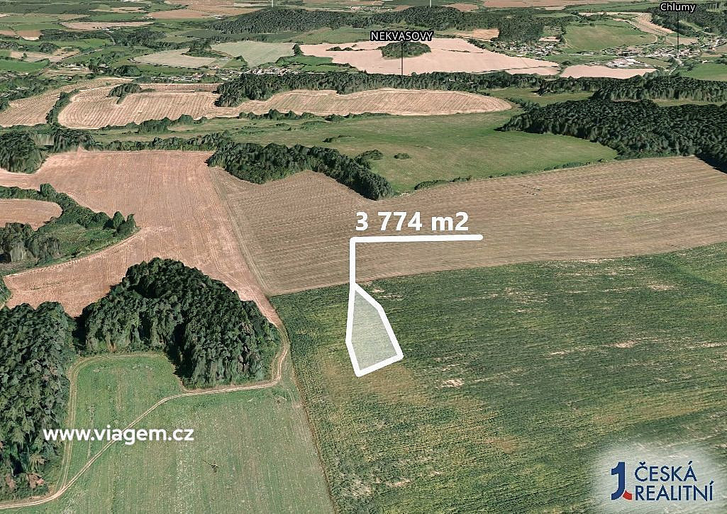 Pole 3 774 m², Podíl 50 % o výměře 1 887 m² – pohled 2