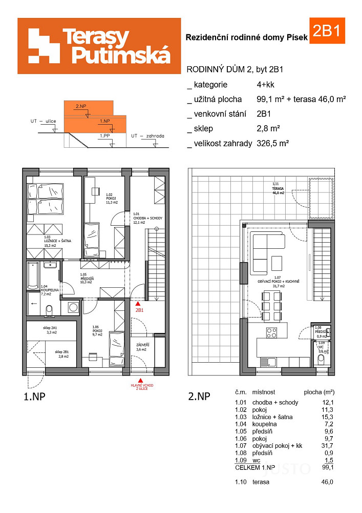 Prodej bytu 4+kk 99 m²