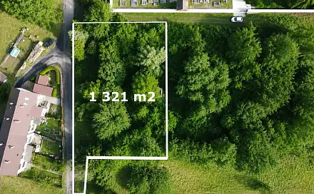 Prodej stavebního pozemku 1 321 m², Smilovy Hory, okres Tábor