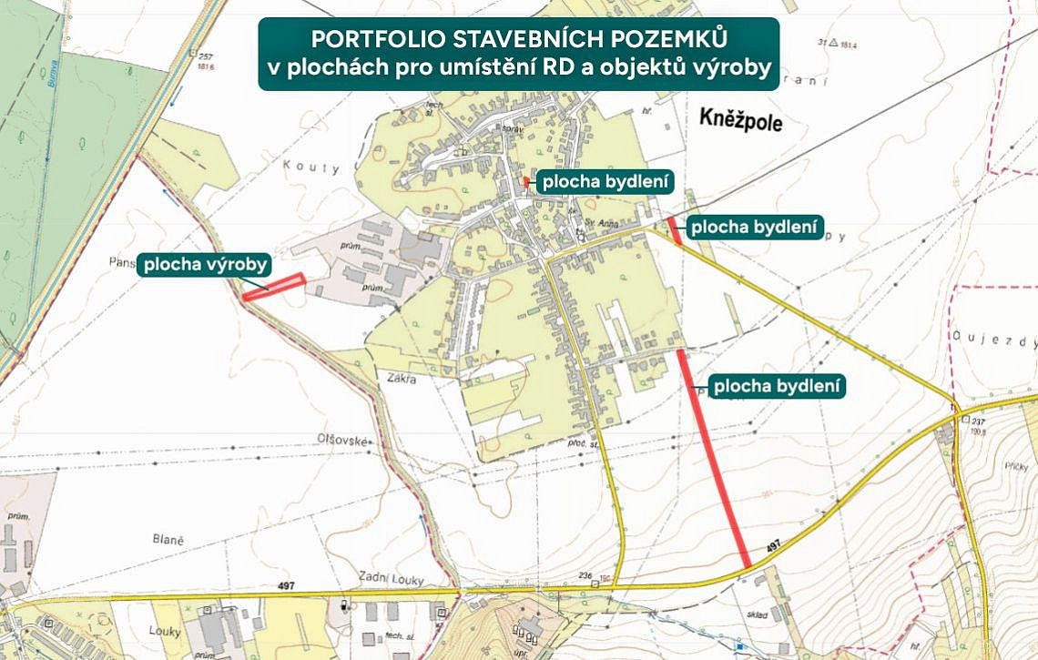 Prodej stavebního pozemku 1 916 m²