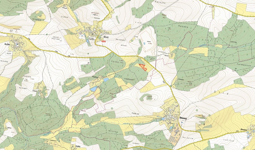 Prodej louky 6 367 m², Neveklov – náhled fotky 3