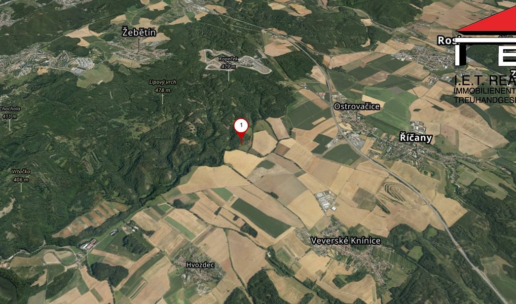 Prodej pozemku 4 533 m², Brno – náhled fotky 3