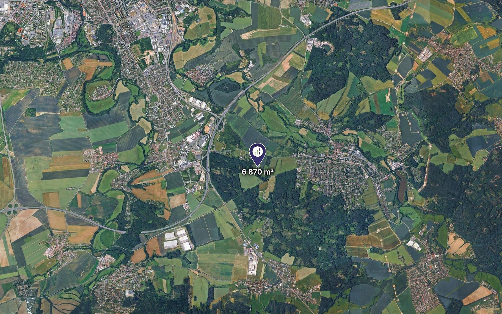 Prodej pole 6 870 m² – fotografie 2