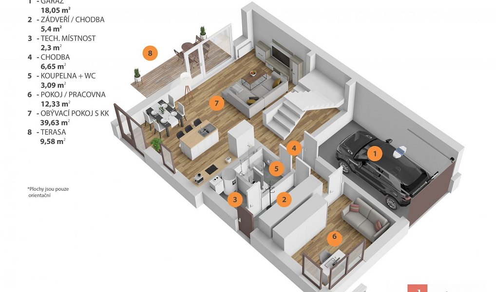 Prodej domu 170 m² s pozemkem 338 m², Ořech – náhled fotky 8