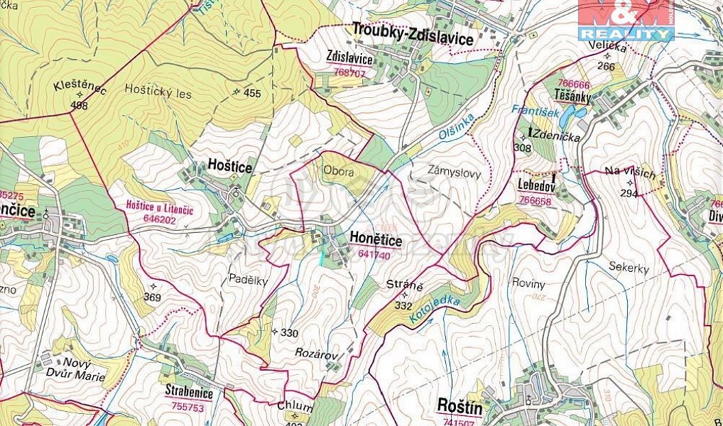 Prodej pole 2 307 m², Honětice – náhled fotky 4