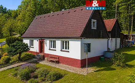 Prodej chaty/chalupy 80 m² s pozemkem 1 636 m², Višňová - Saň, okres Liberec